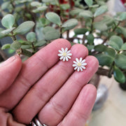 Little aster flower earrings | Diana Greenwood Jewellery