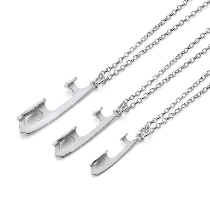 Silver Ice Skating Necklaces | Diana Greenwood Jewellery