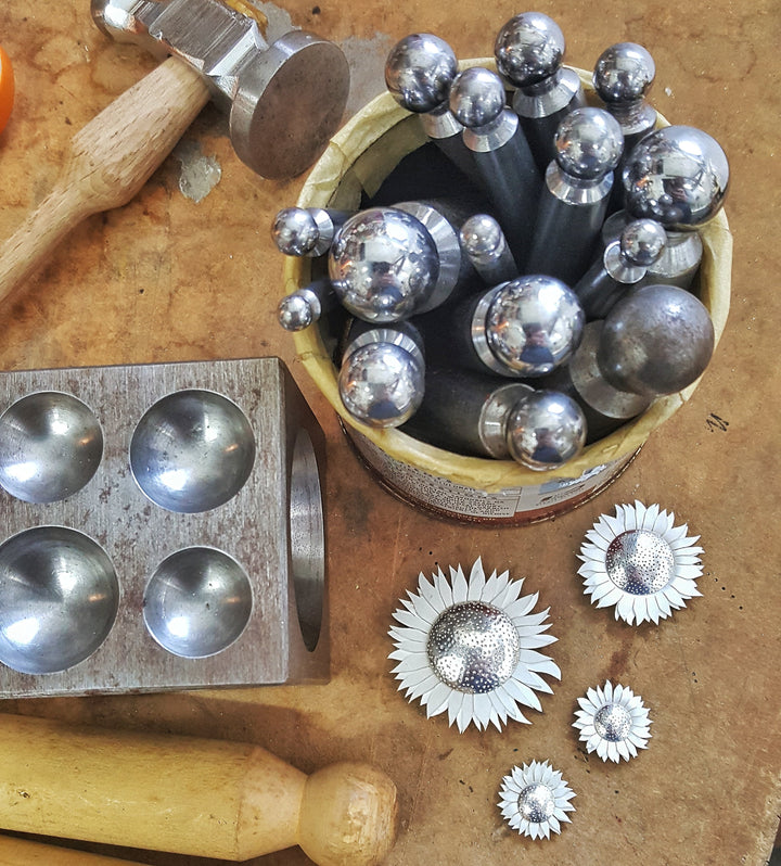 Sunflower pendant necklace | Diana Greenwood Jewellery
